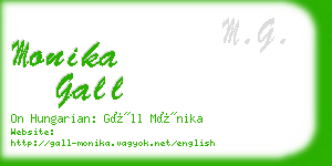 monika gall business card